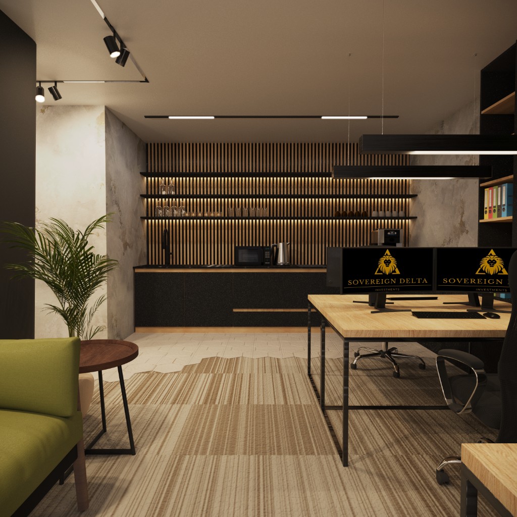 Commercial Interior Executive Workspace